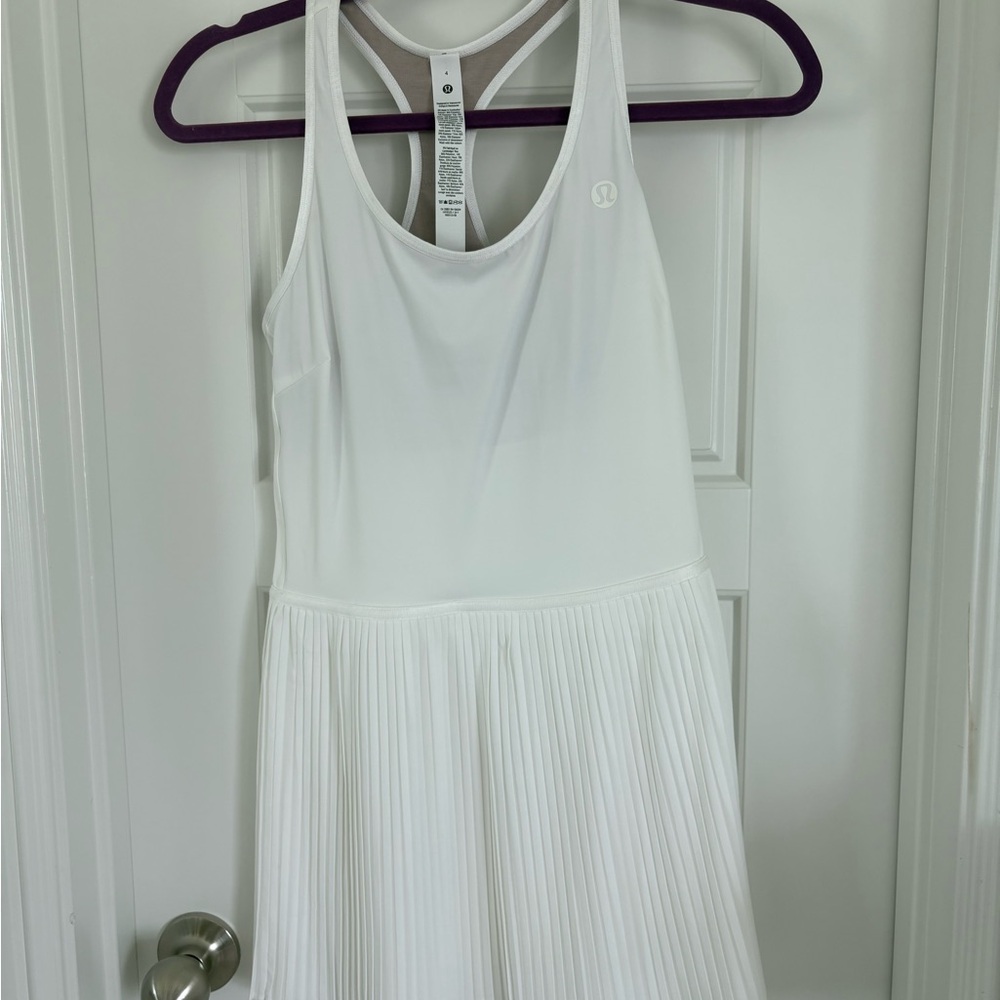 Lululemon Athletica White Racerback Tank Dress